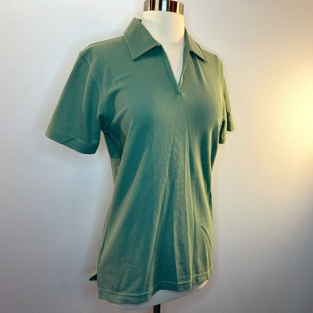 Munsingwear Women's Dill Green Short Sleeve Golf Polo Shirt - Size Small - NWT